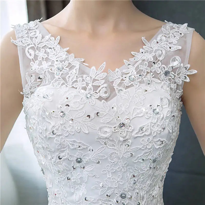 White Bridesmaid Dresses: Wedding Dresses Simple Off White Sequined Wedding Gown