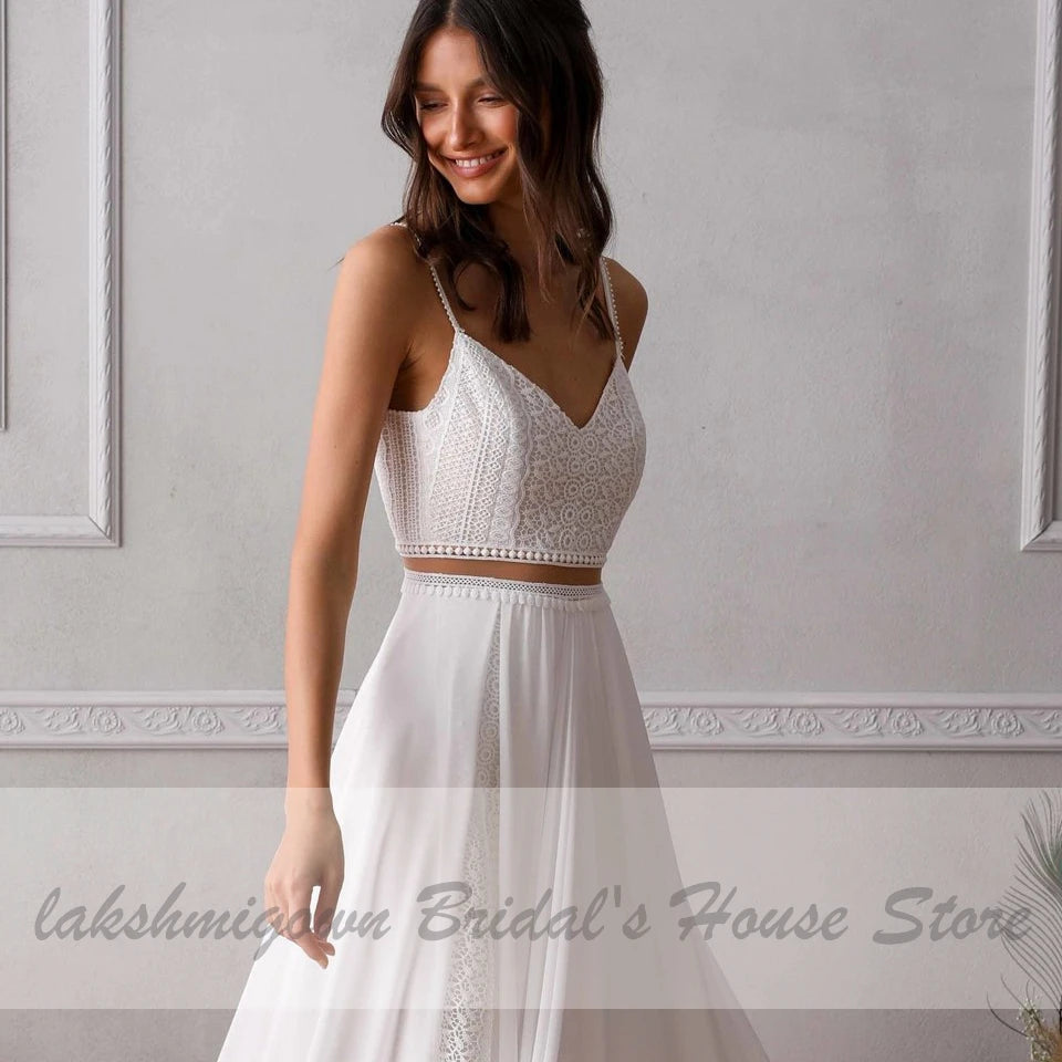 White Bridesmaid Dresses: Wedding Dress for Chic Boho Bridal Reception Wedding Party