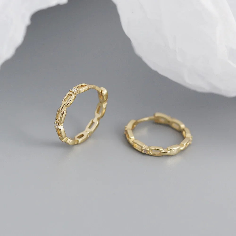 925 Sterling Silver Earring Colorful Dripping Oil Material Ear Ring Ear Buckle Rhombus Shape Trend Wild Girl Women Boy Ear Jewel