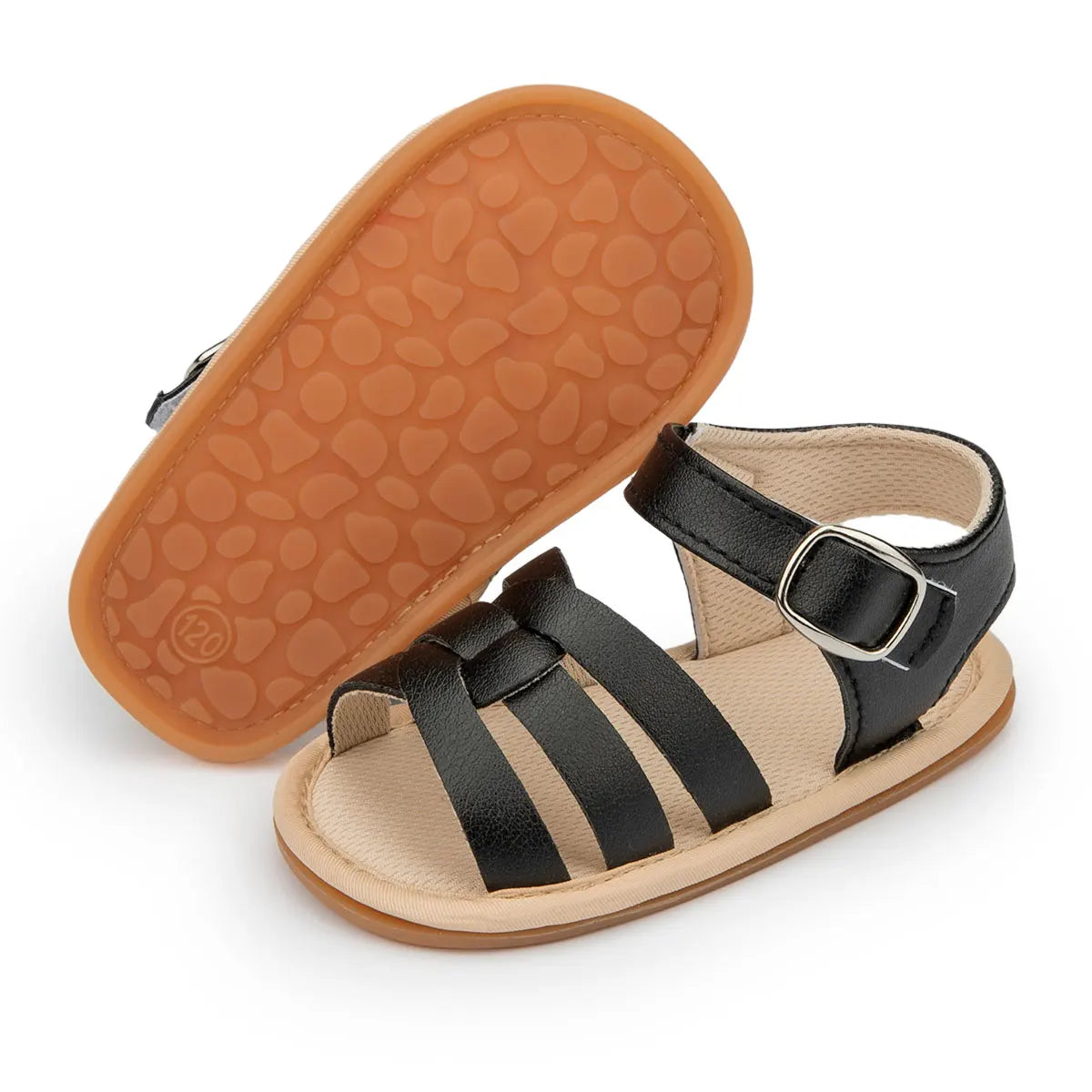 Baby Shoes Infant Sandals Leather Rubber Flat Non-slip Soft-Sole Toddler Girl