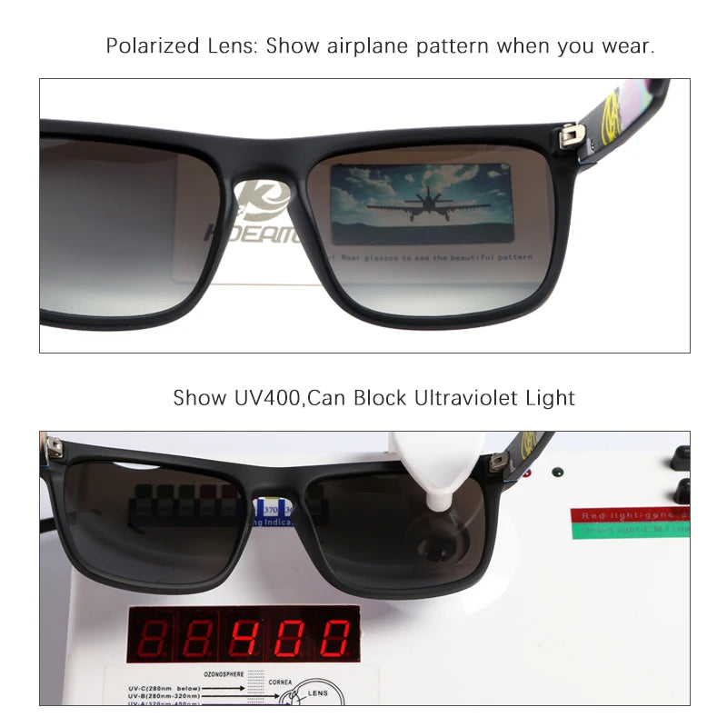 Polarized Sunglasses Men Classic Design All-Fit Mirror Sunglass