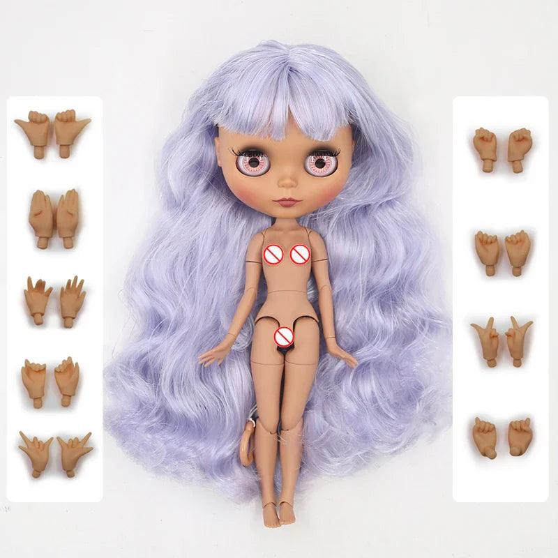 ICY DBS Blyth Doll 19 Joints Body 30CM Doll Matte/Glossy Face Doll with Extra Hands DIY Toy for Girls