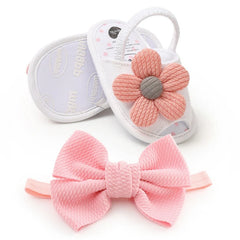 Darling Footwear for Your Little Sweetie Chic Sandals + Matching Headband Baby Girl