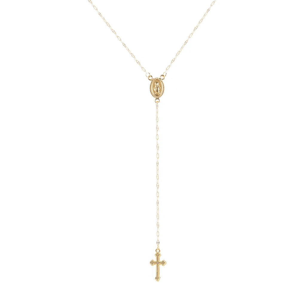 Fashion Vintage Christian Cross Bohemia Religious Rosary Pendant