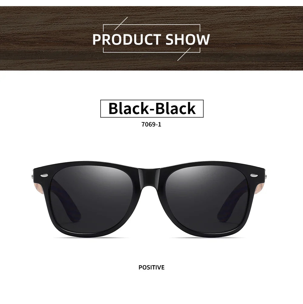 GM Brand 2021 Fashion 100%Handmade Natural Wooden Men Sunglasses Polarized Sun Glasses Women UV400 With Wooden Box