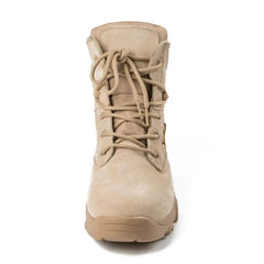 Leather Summer Tactical Fashion Desert Combat Military Boots for Men Shoe Beige Color