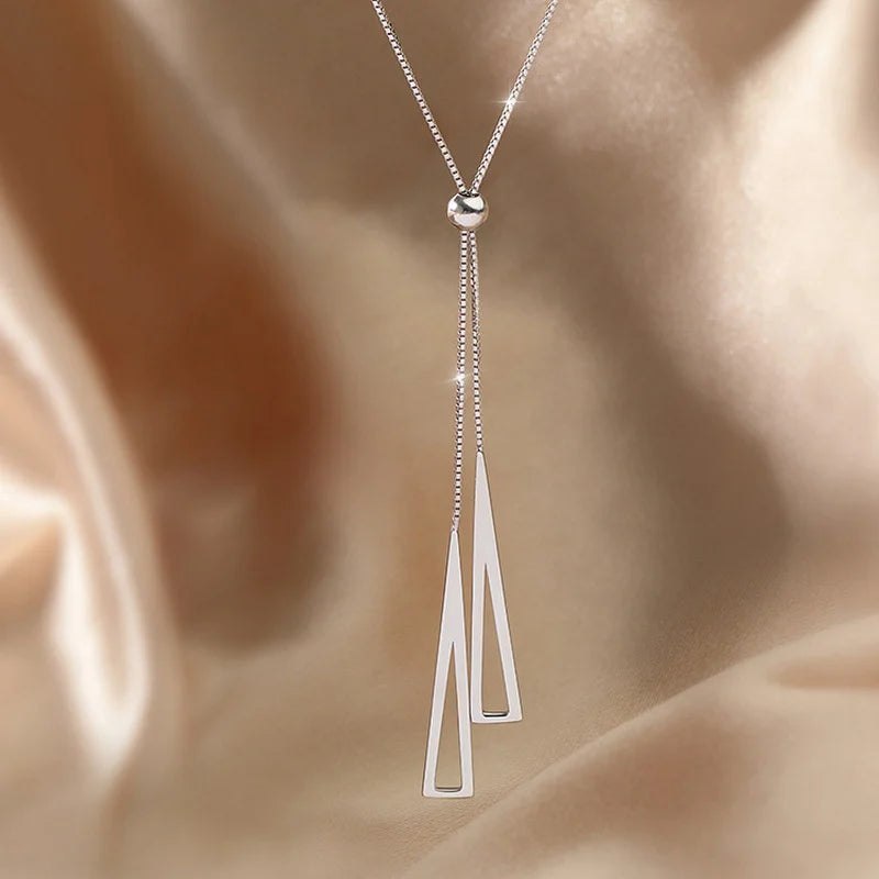 Women Choker Necklace Silver Color Temperament Small Beads Heart Butterfly