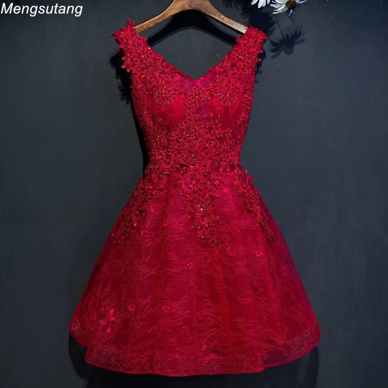 Homecoming Dresses: Black Lace Evening Dresses Party Prom Dress