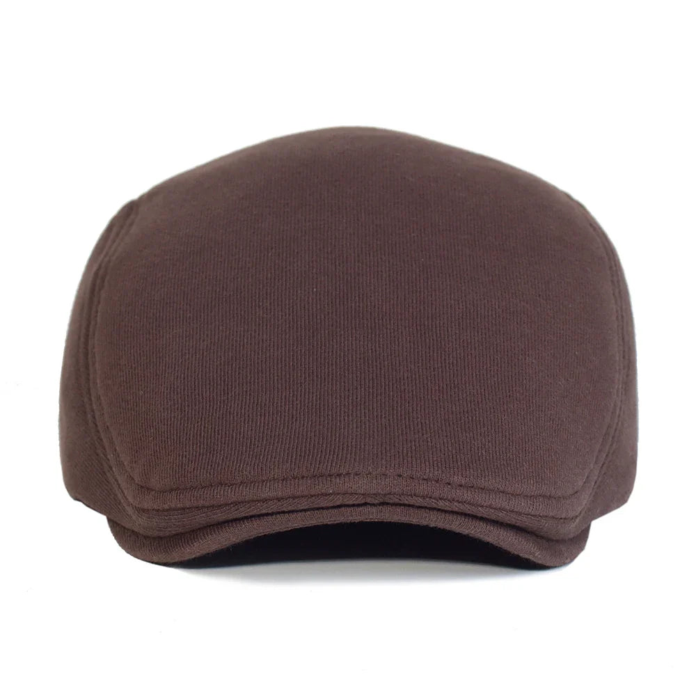 Cotton Newsboy Caps Men Women Hat Soft Casual Beret Solid Unisex Retro Hat Driver Flat Cap The waiter Cap