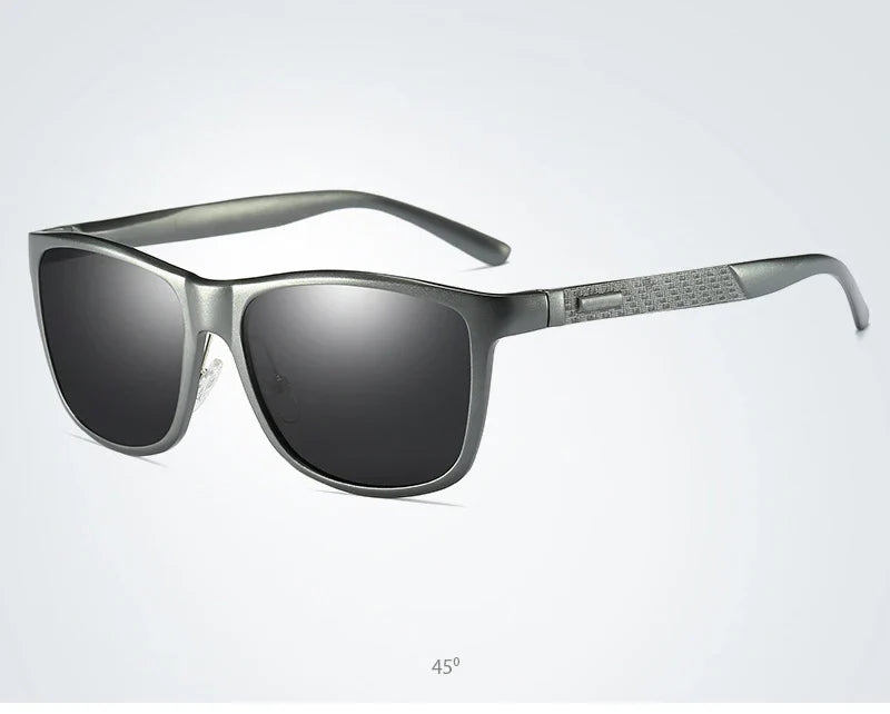 Luxury Aluminum Magnesium Men Polarized Sunglasses High Quality Square Men's Sun Glasses Cool Mirror Blue Driving Glasses