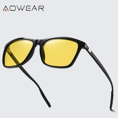 Glasses for Women Square Yellow Night Driving Goggles Sunglasses Ladies