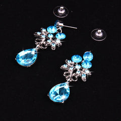 Multiple Colors Water Drop Wedding Bridal Formal Party Prom Jewelry Sets