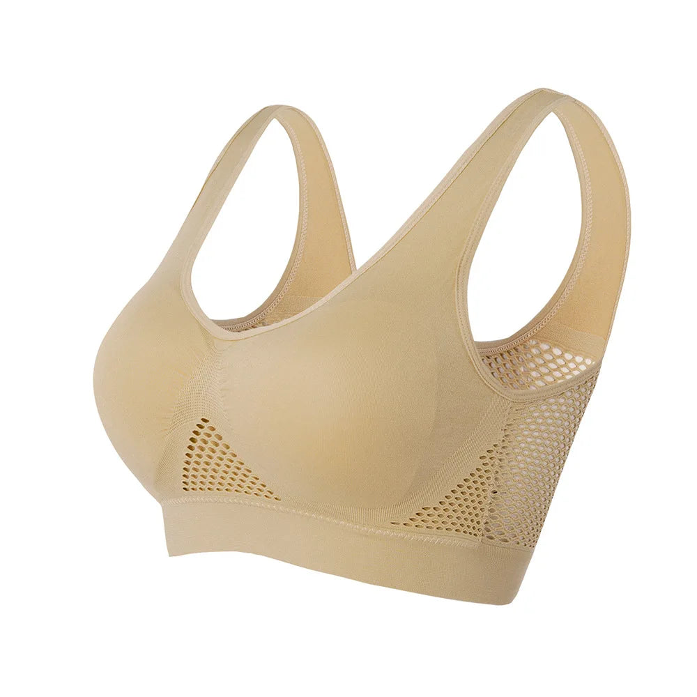 Women Sport Bra Fitness Yoga Running Vest Underwear Padded Crop Tops