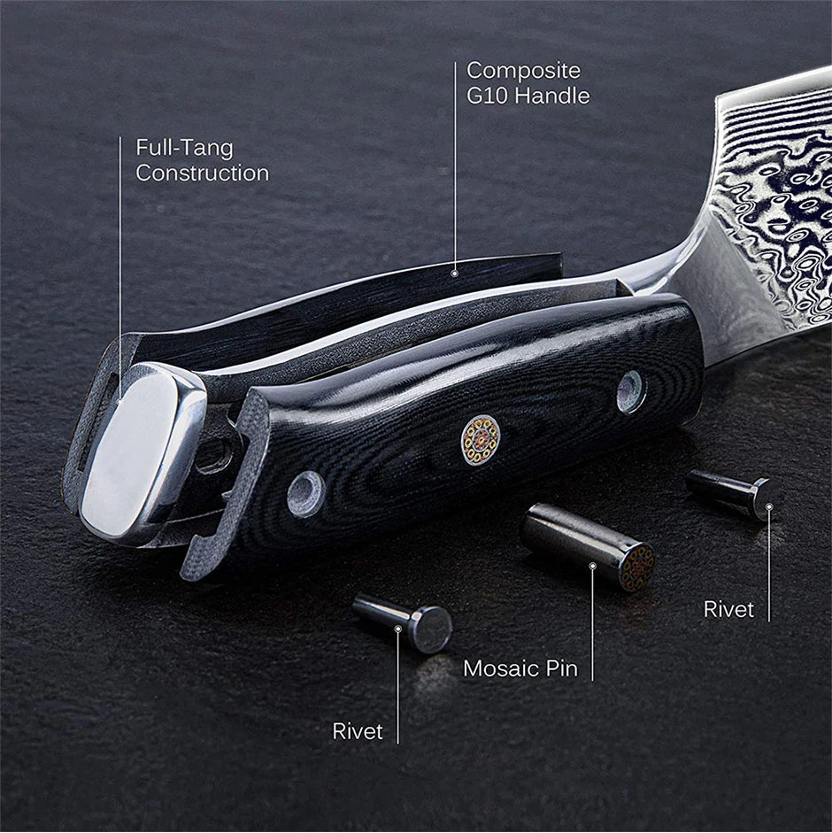 Damascus Kitchen Knives Set Japanese Chef Kitchen Knives VG10 67 Layer Stainless