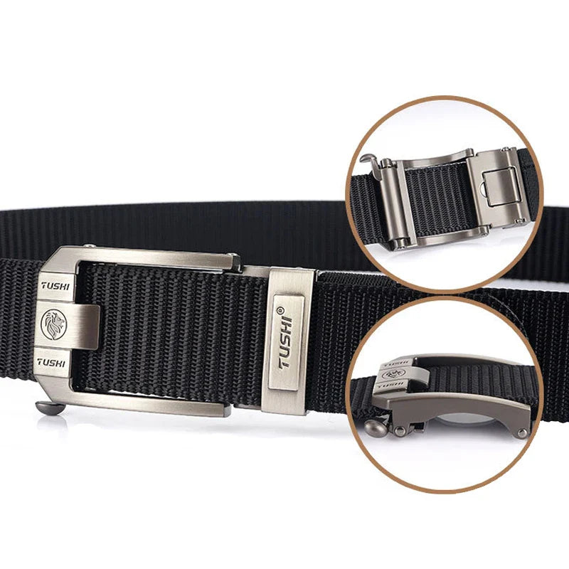 MEDYLA Tactical Belt Nylon Military Army belt Outdoor Metal Buckle Police Heavy Duty men's Training Hunting Belt