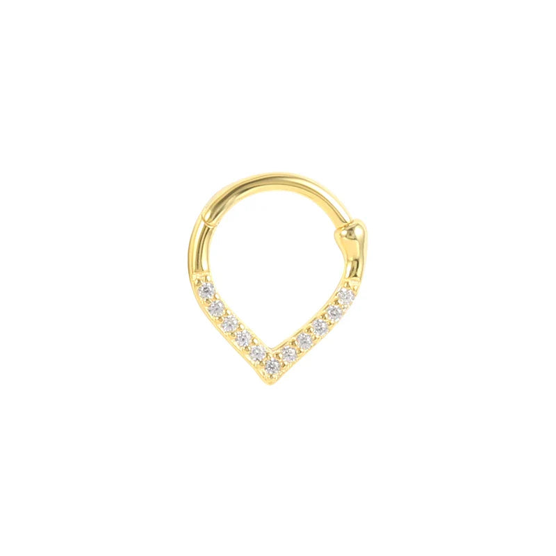 ROXI Multible Crystal Hoop Earrings for Women 2021 925 Sterling Silver Ear Nose Jewelry Earrings Heart Round joyas de plata 925