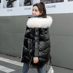 Winter Jacket Women Clothes Vintage Warm Coat Female Women's Down Cotton Jacket