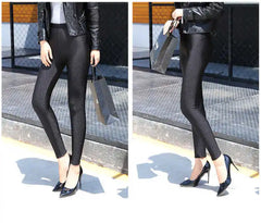 Autumn Winter Thick Leggings Fashion Solid Slim Pants Lady fleece Warm Leggings