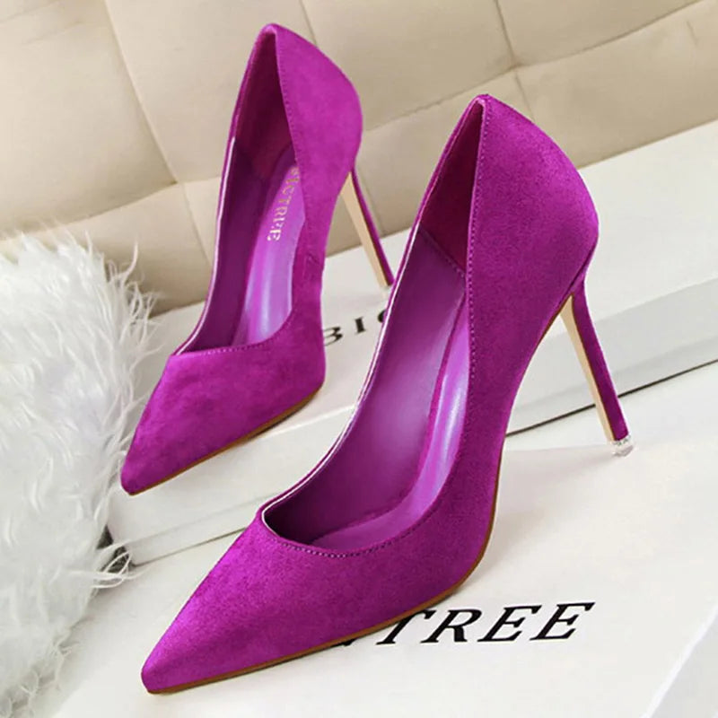 BIGTREE Shoes Women Pumps Fashion High Heels For Women Shoes Casual Pointed Toe Women Heels Stiletto Ladies Chaussures Femme