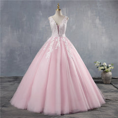 White Ivory Pink Champagne Wedding Dress Plus Size