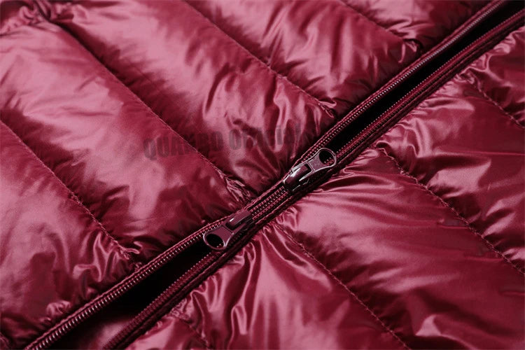 Women Ultra Lightweight Packable Long Puffer Jacket Autumn Winter