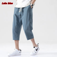 Casual Pants Men's Wild Cotton and Linen Loose Linen Pants Korean Style Trend