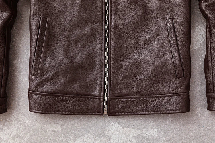 Men's Real Cowhide jackets Genuine Leather Jacket Men Clothing