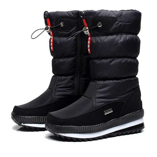 Women Snow Boots Winter Female Boots Thick Plush Waterproof non-slip Thigh High Boots Fashion Warm Fur Woman Winter Shoes 2023