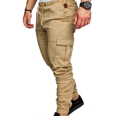 Men's Casual Jogging Pants Solid Color Pocket Pants Sports Pants