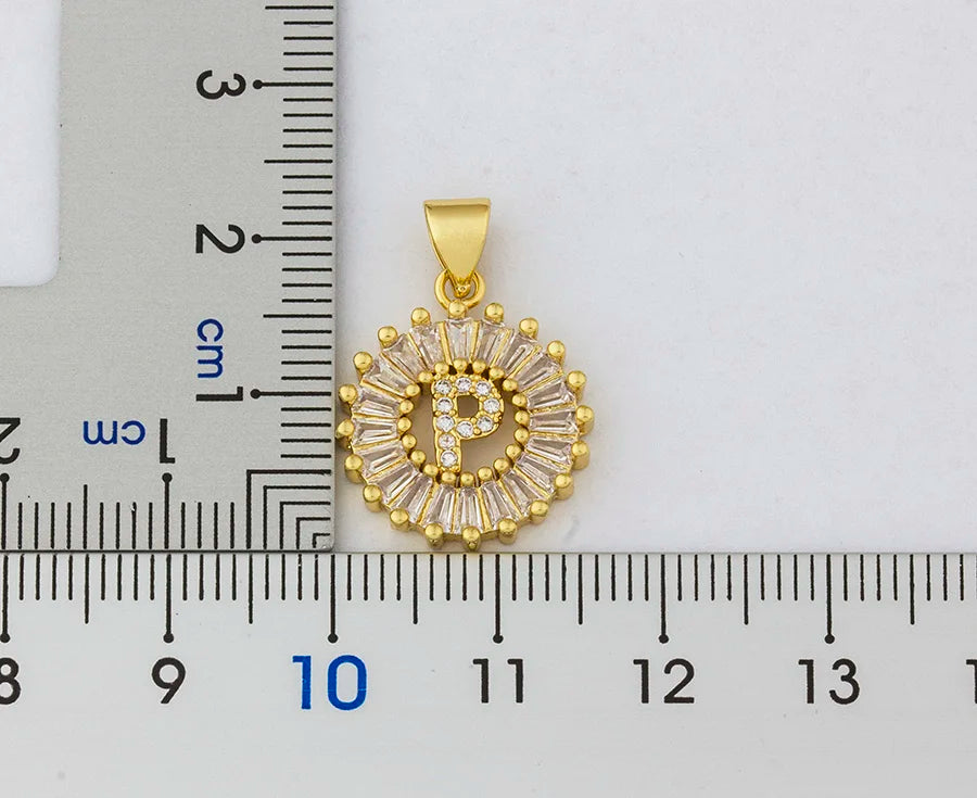 NIdin Hot Sale 2 Colors Initial Letter Pendant 26 Letters Charm Name Necklace Top Quality Copper Zircon Jewelry Birthday Gift