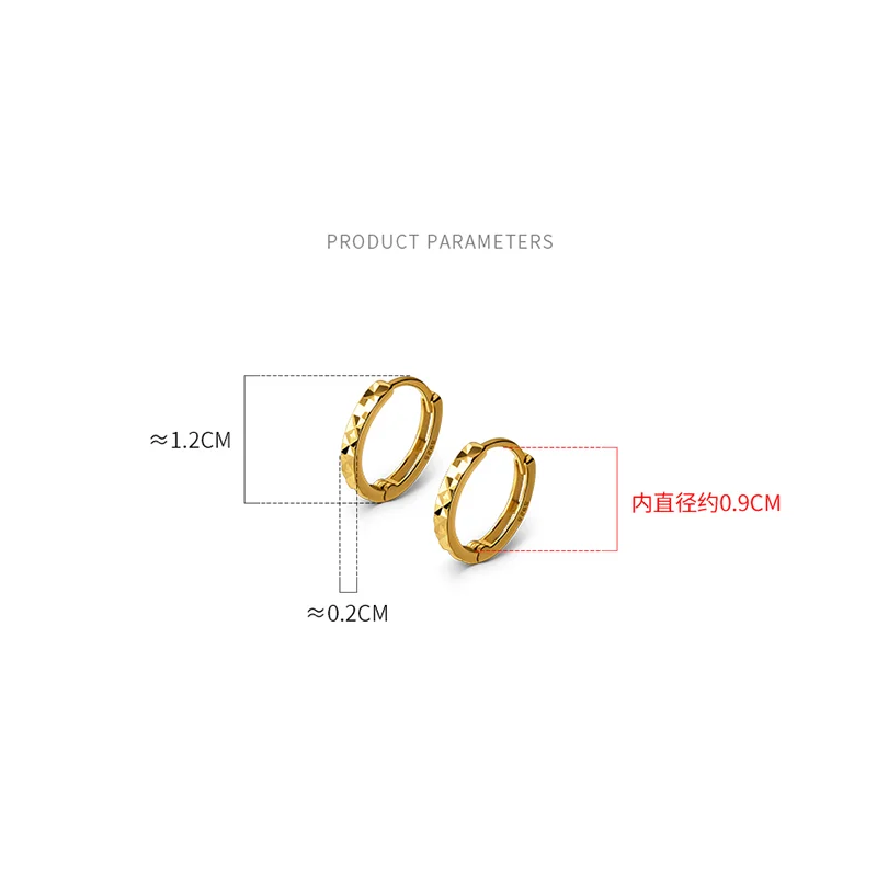 WANTME 925 Sterling Silver Simple Geometric Car Flower Circle Charm Earrings Fashion Gothic Wedding Piercing Hoop Jewelry Female