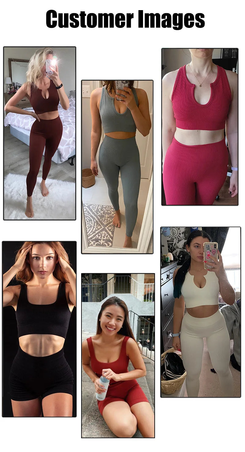 Tossy Ribbed Yoga Leggings Sports Tights Women Seamless Knit Yoga Pants White