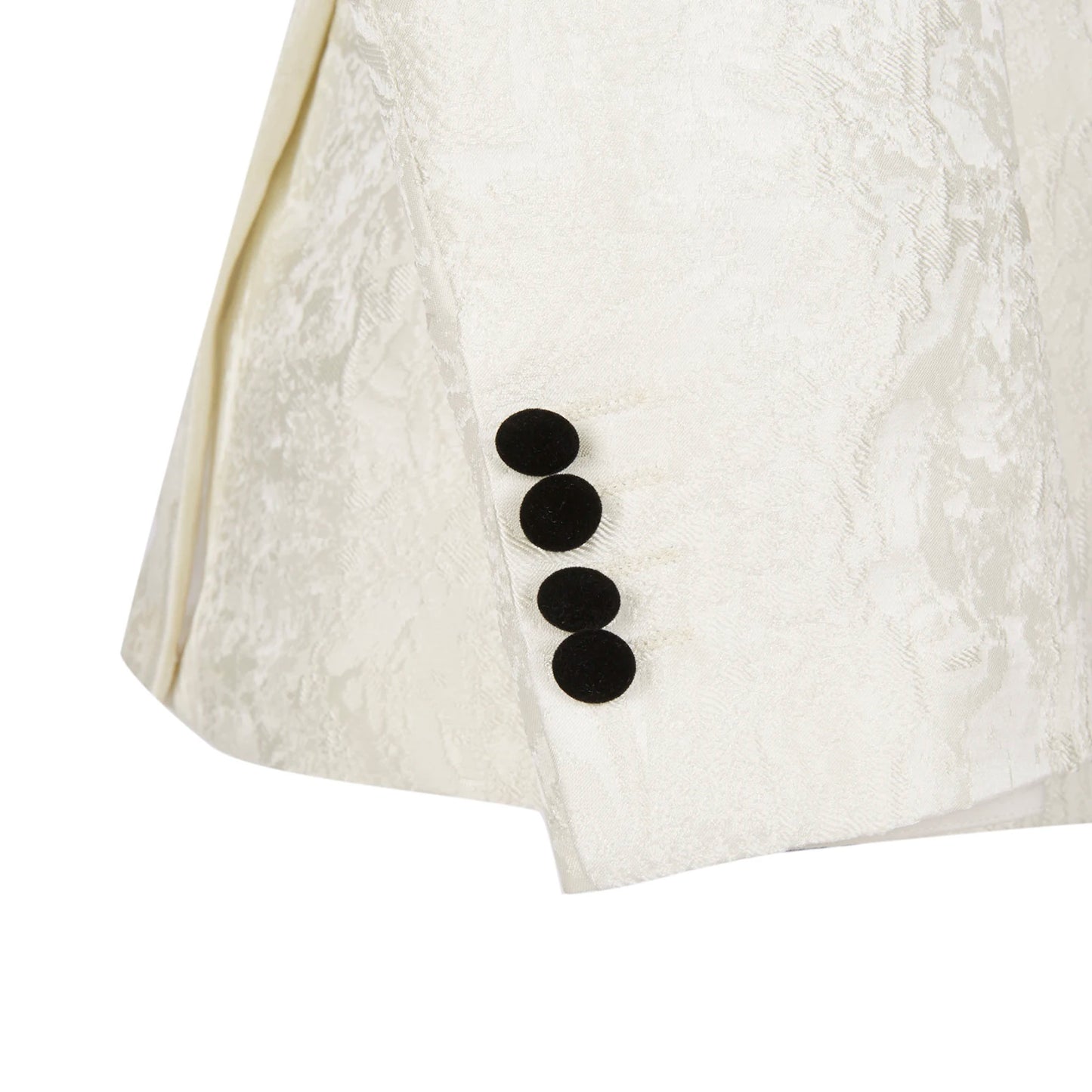 Tuxedo for Mens: Men Suit Two Pieces White Jacquard Tuxedo Tailor-Made