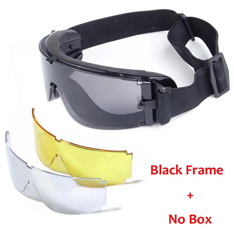 Glasses Wind and UV Protection Sunglasses Army Hunting Air Gun Color
