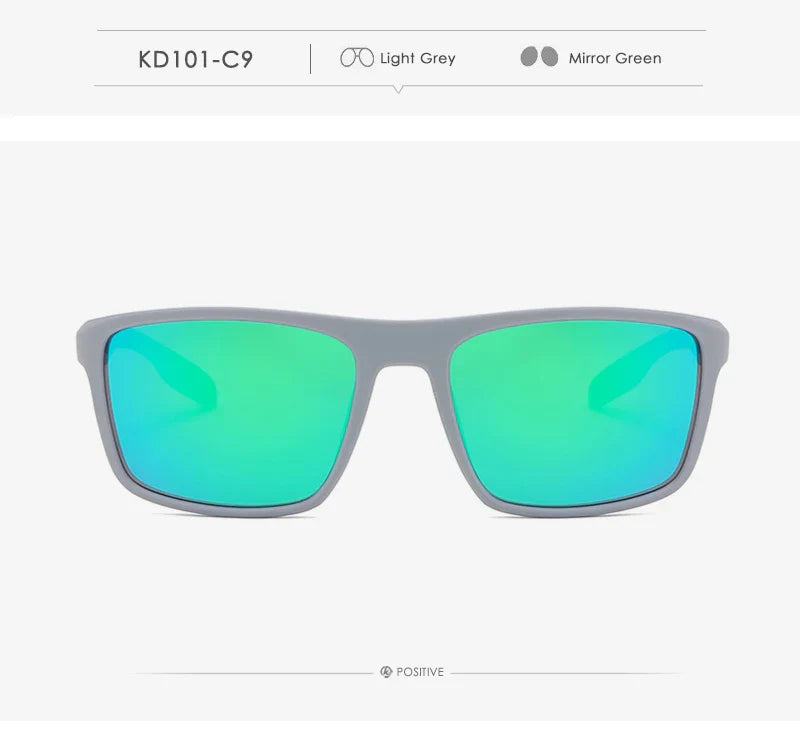 KDEAM Rectangular Ultra Light TR90 Sunglasses Men Polarized Wholesale