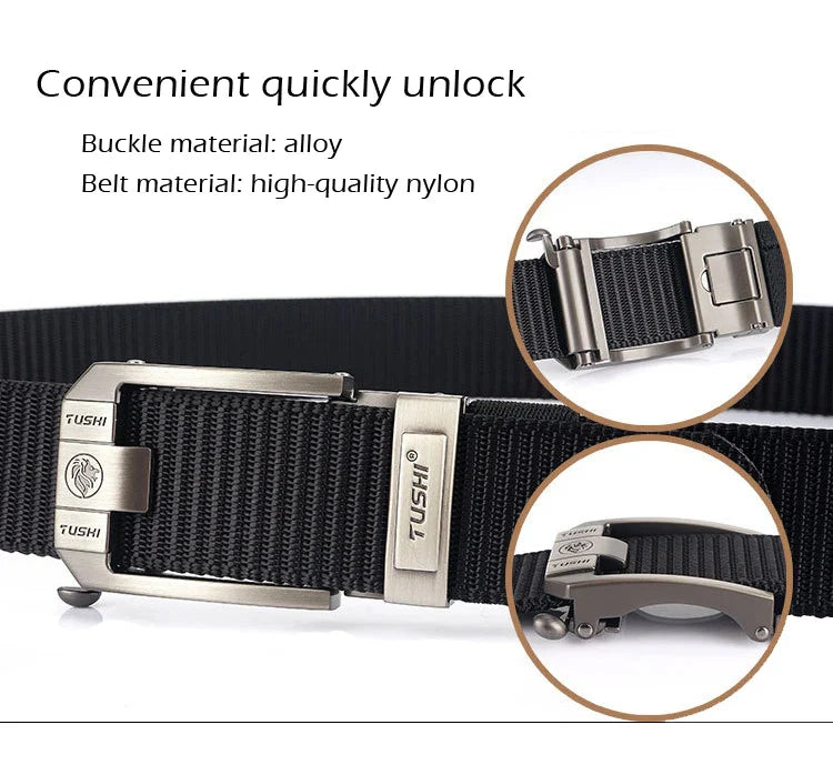 MEDYLA Tactical Belt Nylon Military Army belt Outdoor Metal Buckle Police Heavy Duty men's Training Hunting Belt