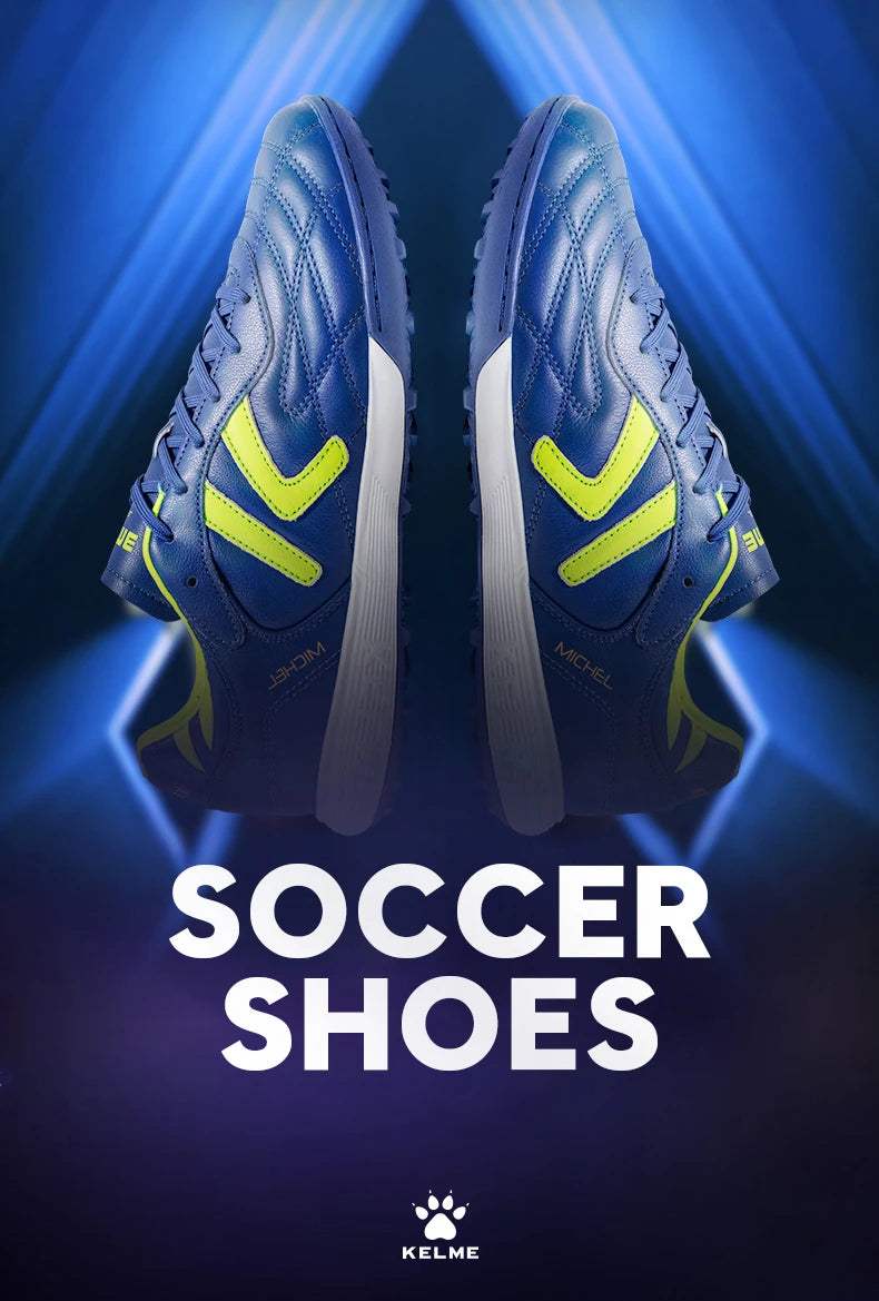 Soccer Shoes TF Football Boots Calf-Skin Cleats  Professional Futsal Original