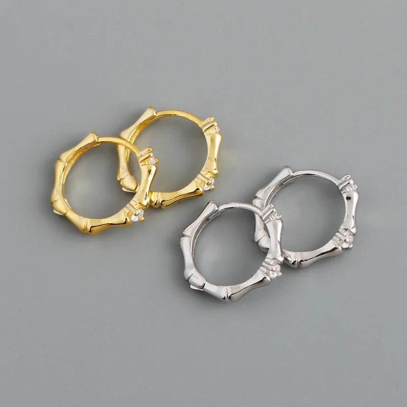 925 Sterling Silver Earring Colorful Dripping Oil Material Ear Ring Ear Buckle Rhombus Shape Trend Wild Girl Women Boy Ear Jewel