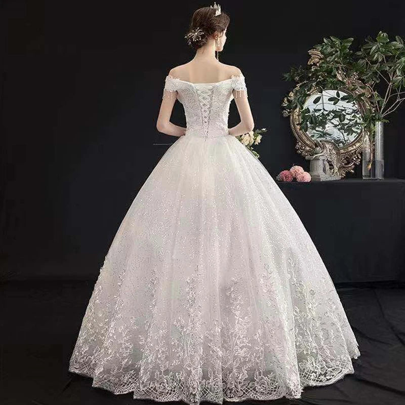 White Bridesmaid Dresses: Wedding Dresses Illusion Boat Neck Short Sequined