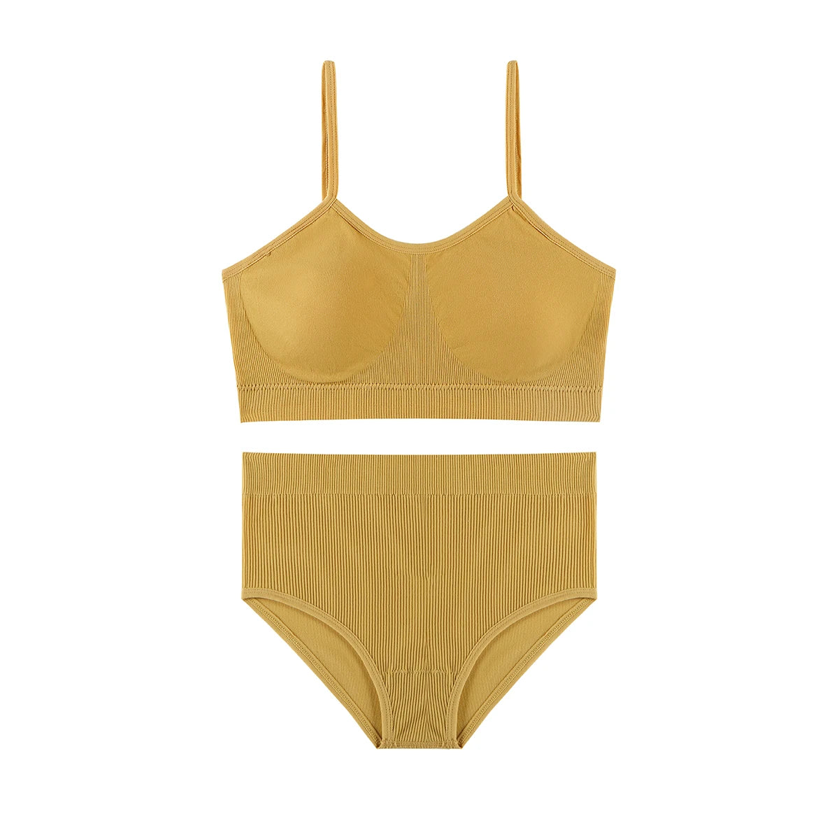 Women Underwear Seamless Bra Set High Waist Panties