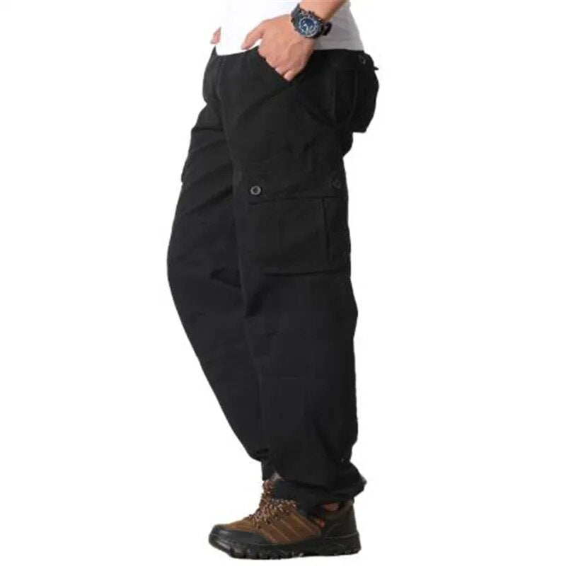 Men's Cargo Pants Casual Multi Pockets Military Tactical Pants Male Outwear Loose