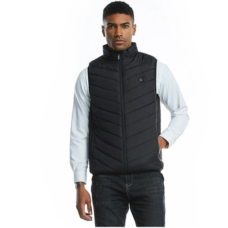 USB Heated Jacket Men Women Waterproof Jacket Down Cotton Hiking Coat
