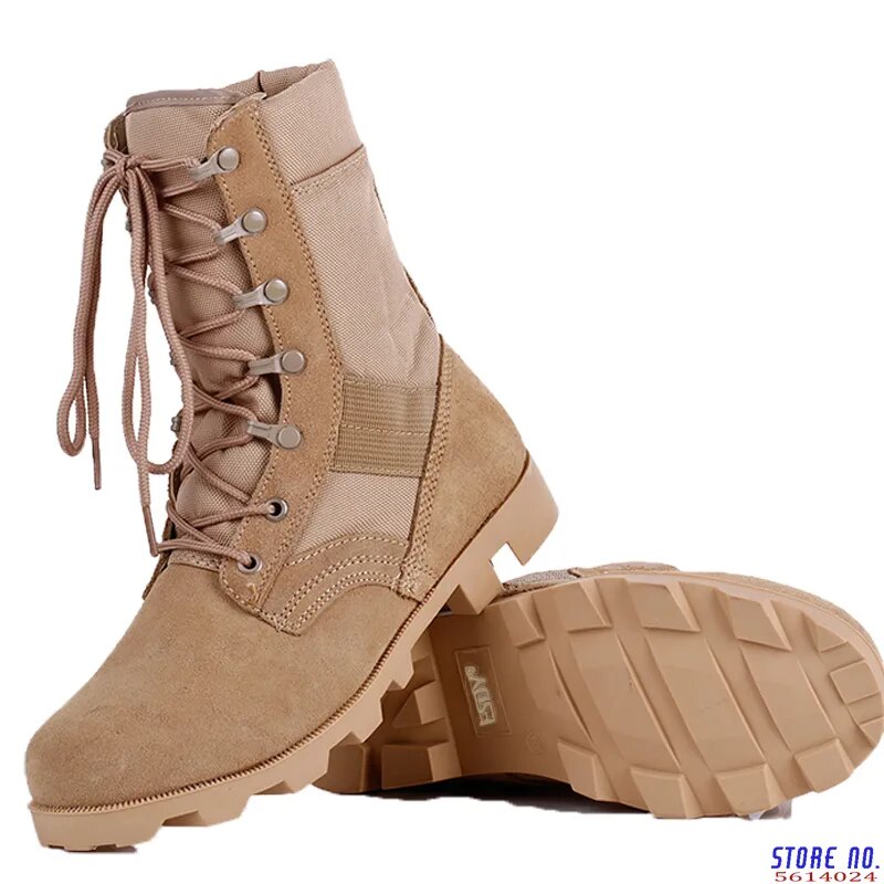 Tactical Boots Men Breathable Camouflage Army Desert Safety Shoes