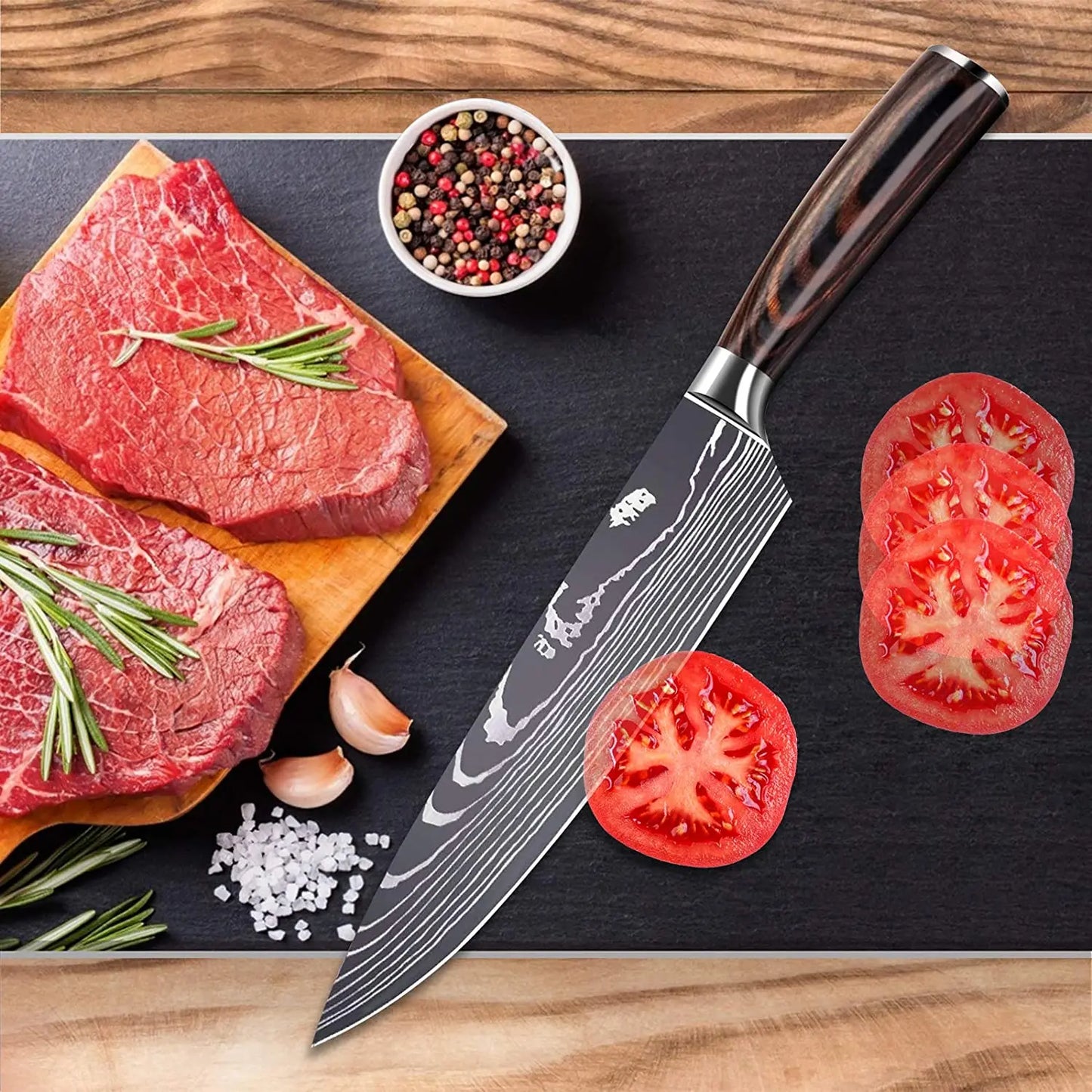 Kitchen Knife Professional Chef Knives Set 7CR17 High Carbon Steel Japanese