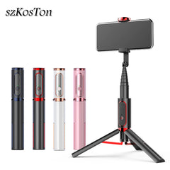 Wireless Bluetooth compatible Selfie Stick Extendable Monopod Remote Control Gimbal