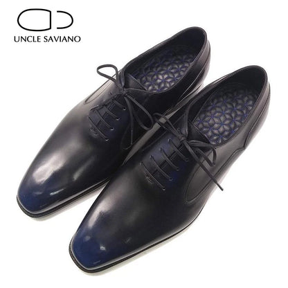 Uncle Saviano Oxford Wedding Man Shoes Best Men Dress Formal Party Office Handmade Designer Business Genuine Leather Men Shoes