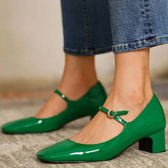 Fashion Women's Shoes Mary Jane Style Ladies Shoes Low Heel Shallow Mouth