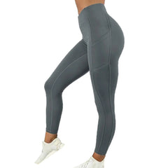 High Waist Push Up Leggins Fitness Tights Pocket Workout Leggings Women