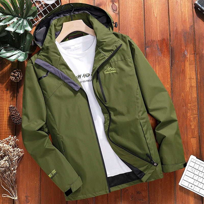 Oversize 6XL 7XL 8XL Men's Streetwear Tactical Softshell Bomber Jacket Male
