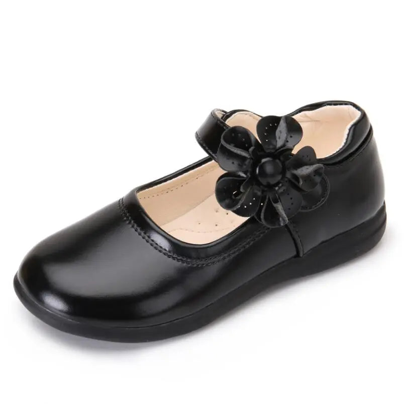 Girls Leather Shoes for Children Wedding Dress Princess School Shoes Kids